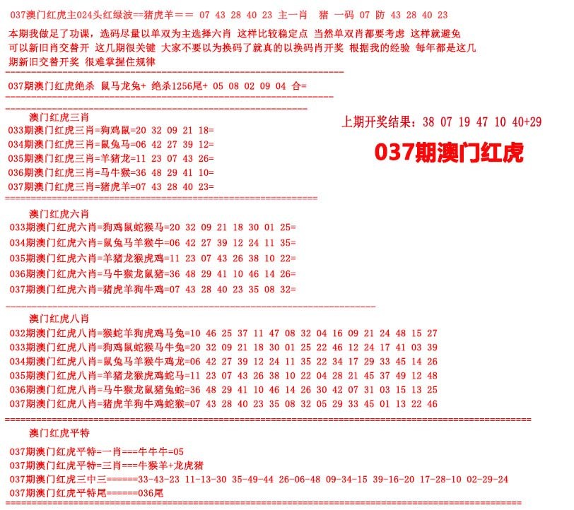 2025037期红虎图