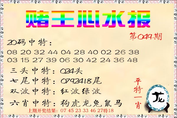 2025049期赌王心水报