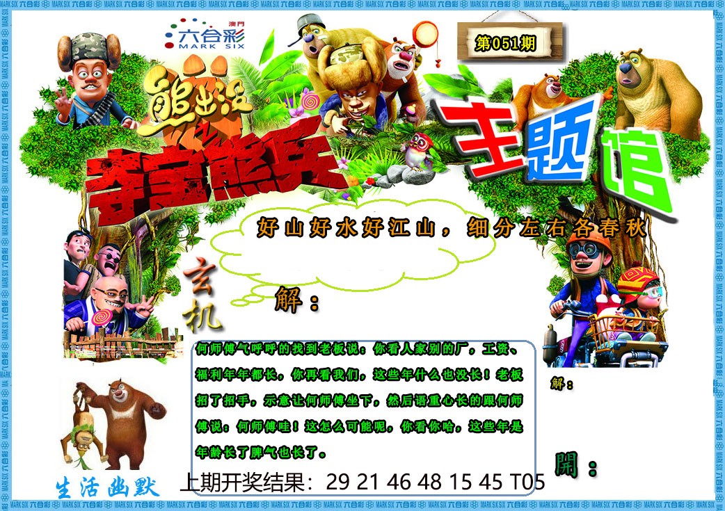2025051期熊出没生活幽默2