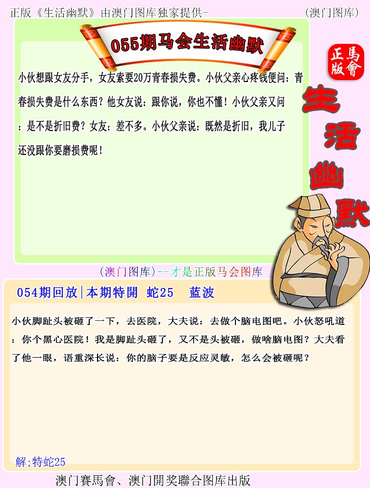 2025055期马会生活幽默