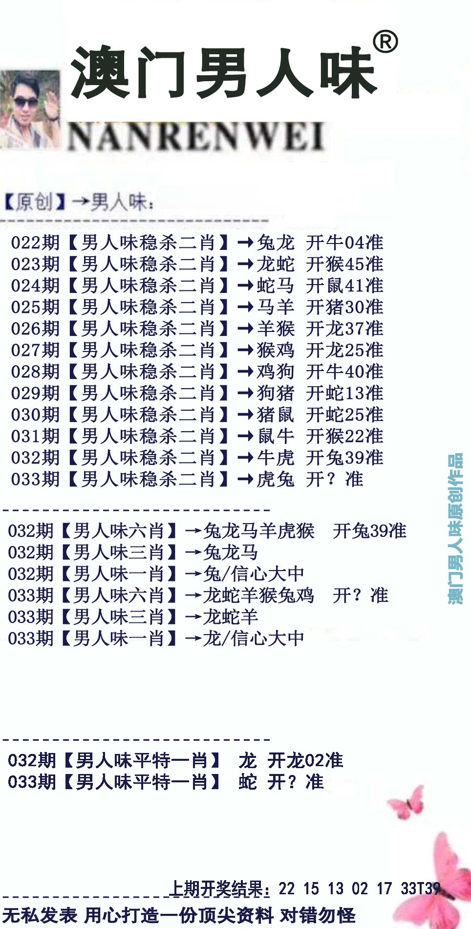 2025033期男人味