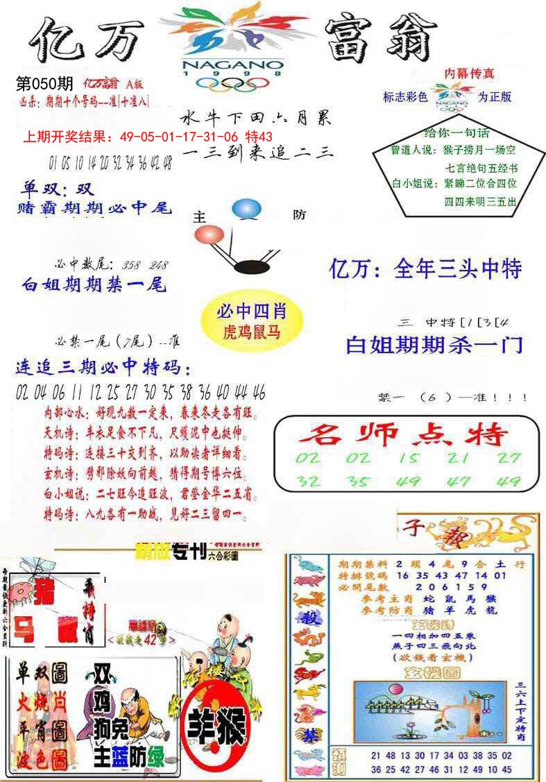 2025050期亿万富翁A