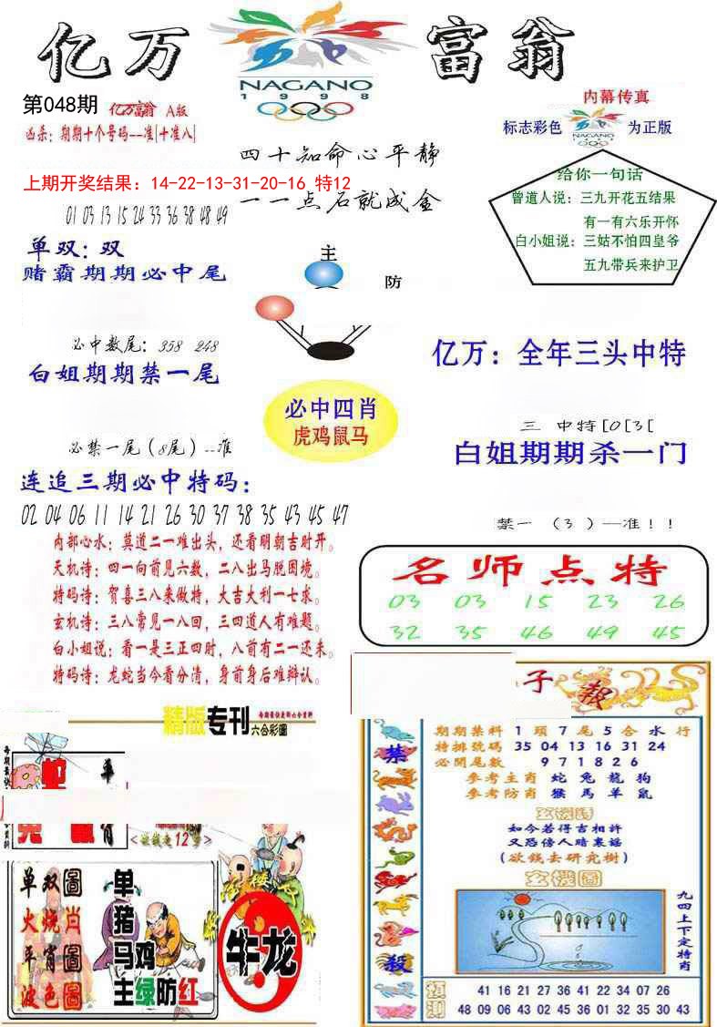 2025048期亿万富翁A