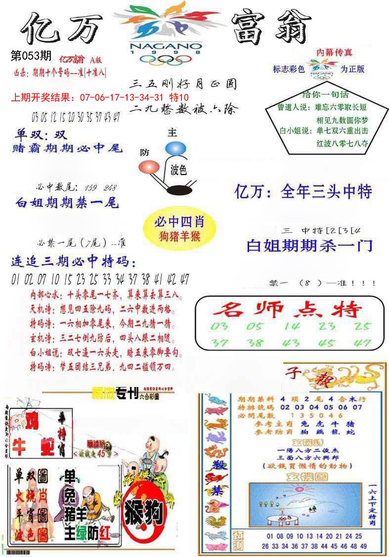2025053期亿万富翁A