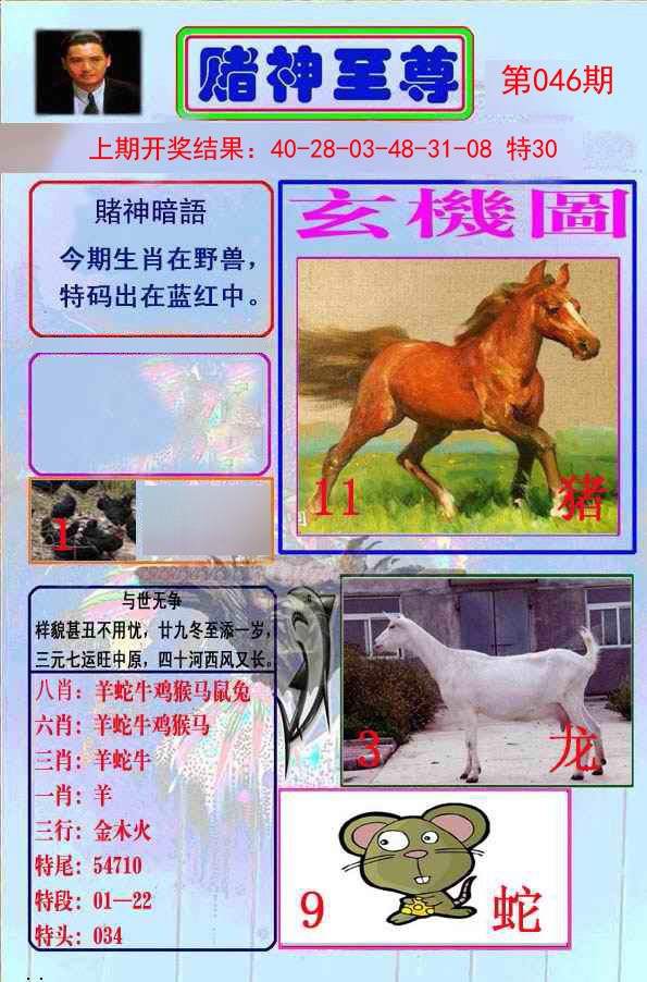 2025046期赌神至尊