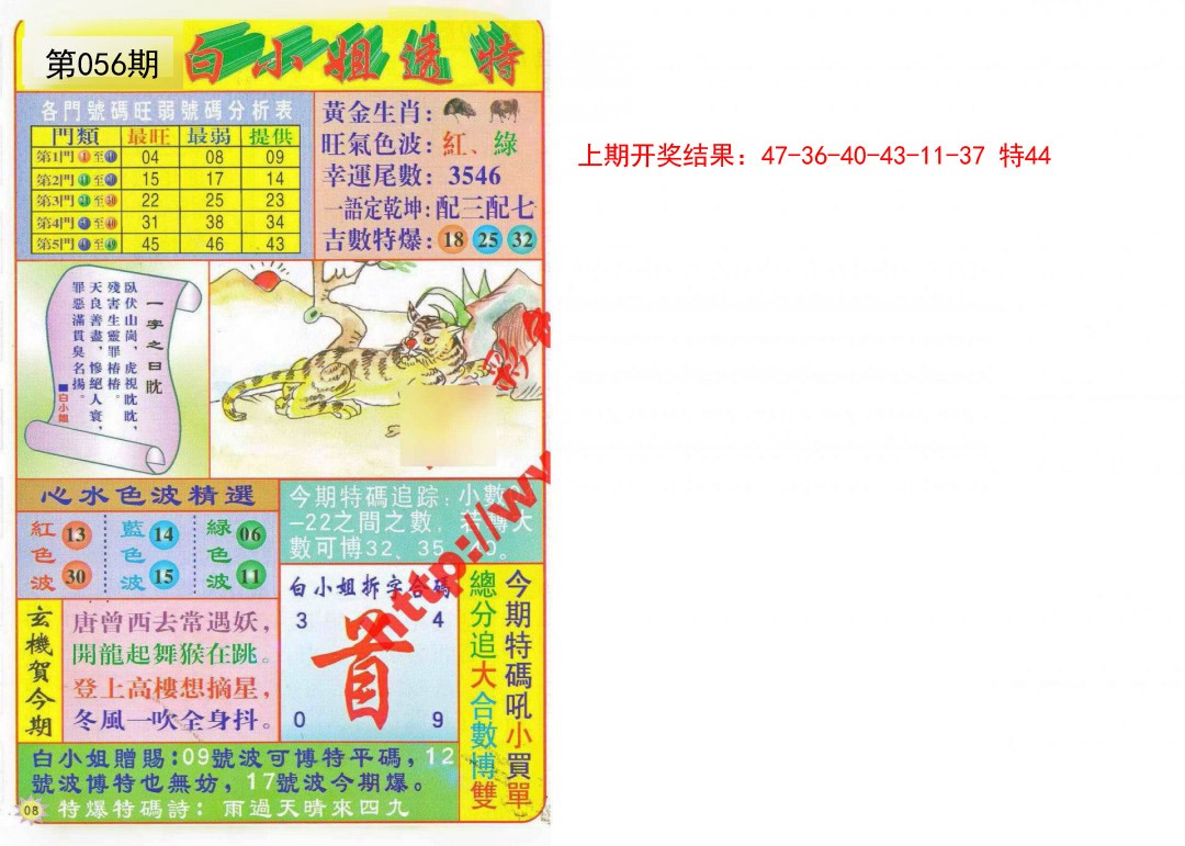 2025056期白小姐透特