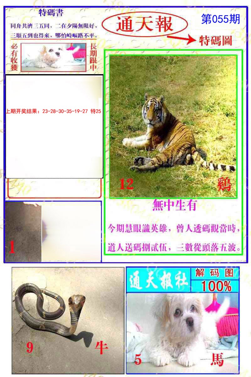2025055期通天特解图