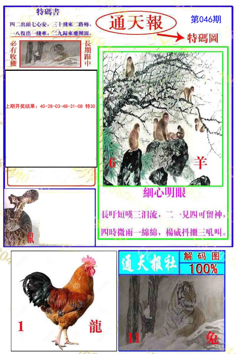 2025046期通天特解图