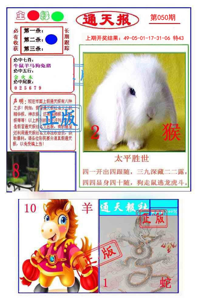 2025050期通天杀波图1