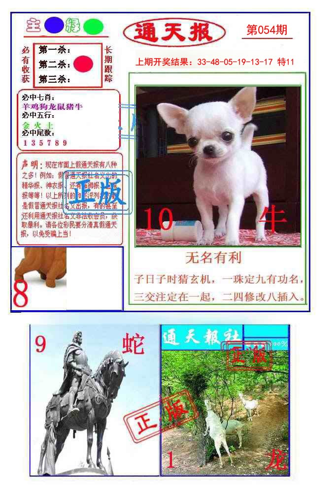 2025054期通天杀波图1