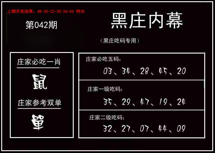 2025042期黑庄内幕