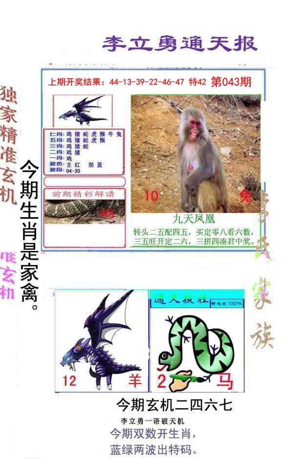 2025043期李立勇通天报