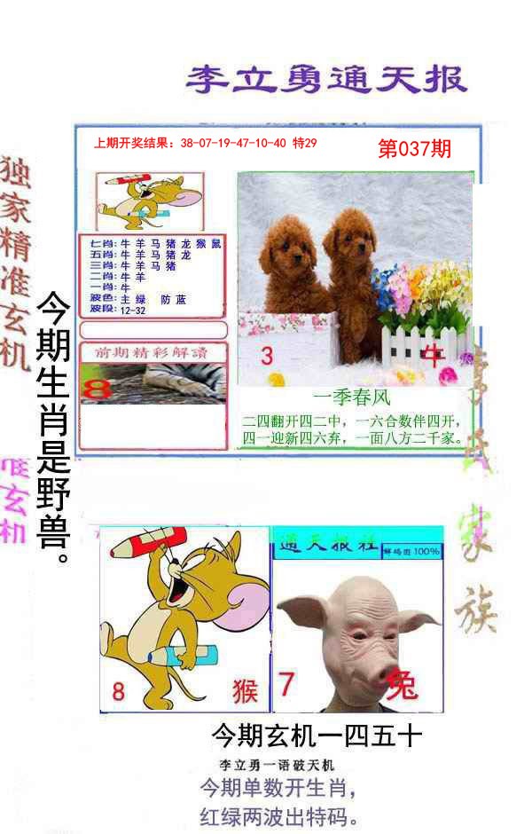 2025037期李立勇通天报