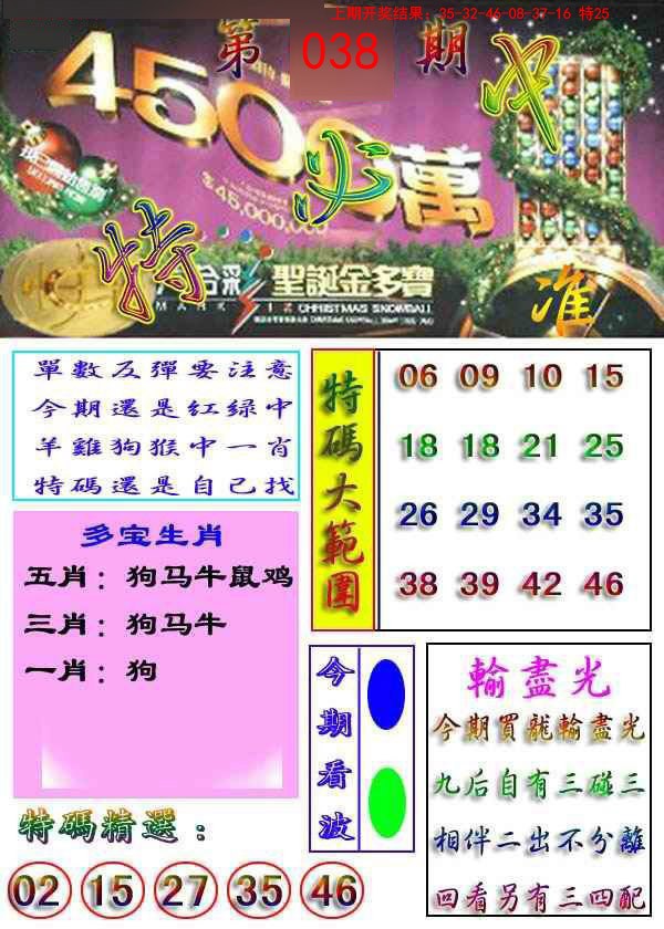 2025038期特必中
