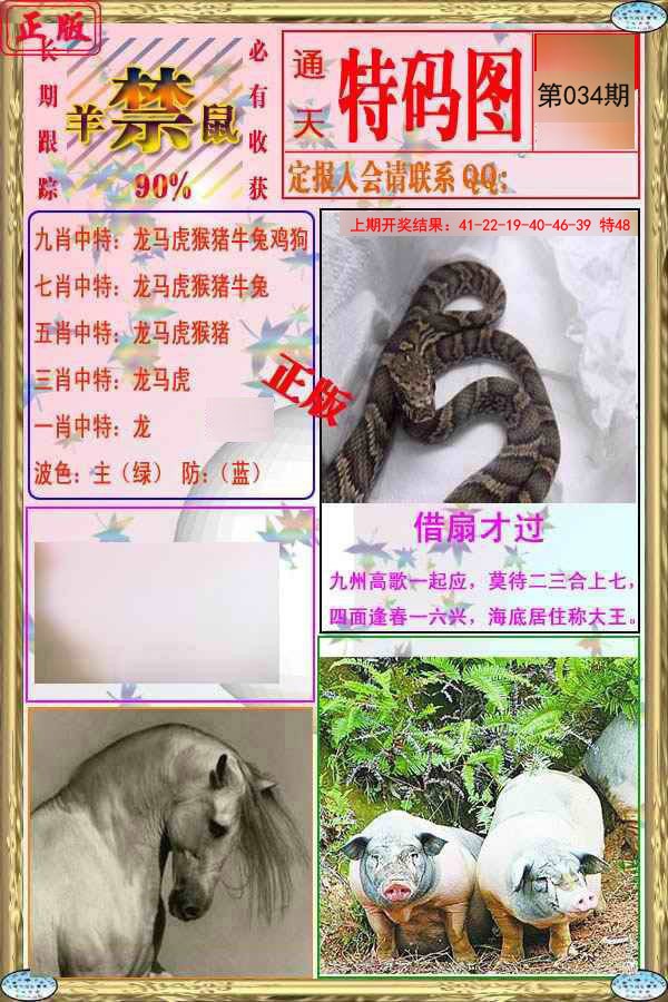 2025034期特码图