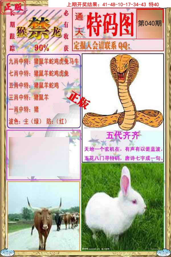 2025040期特码图