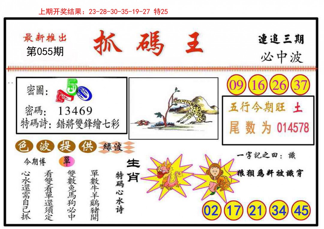 2025055期抓码王
