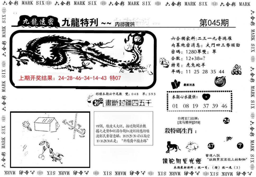 2025045期九龙特新刊