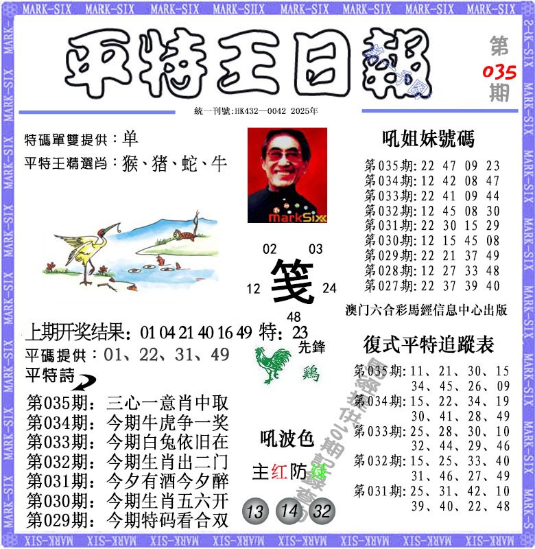 2025035期平特王日报