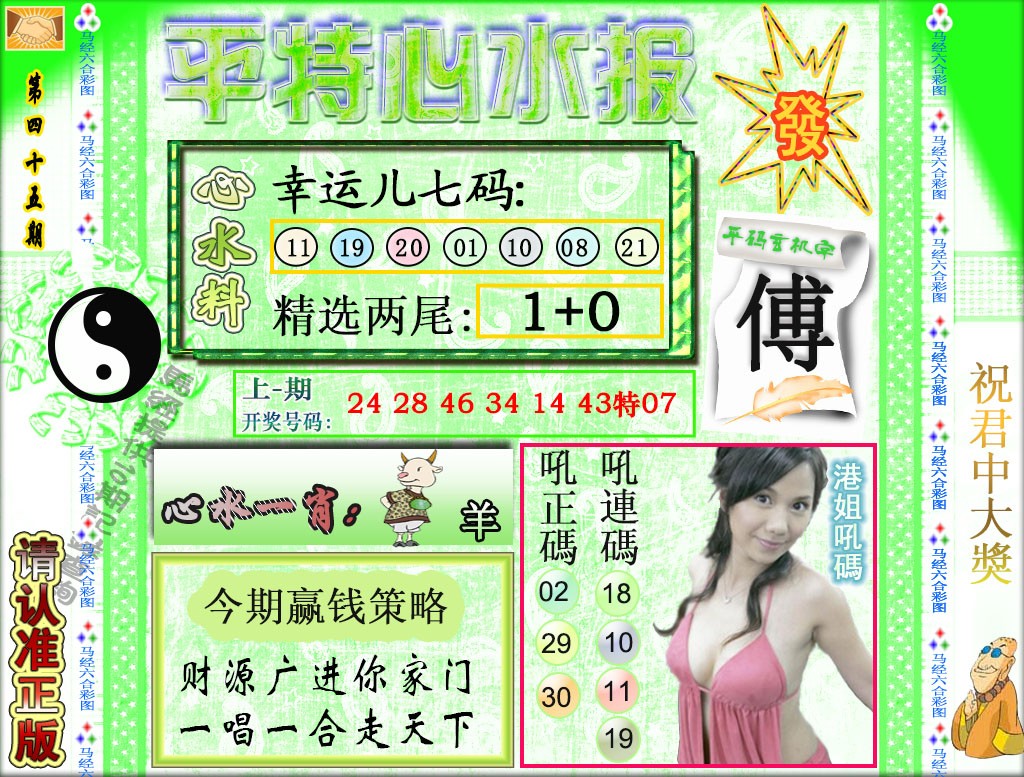 2025045期平特心水报