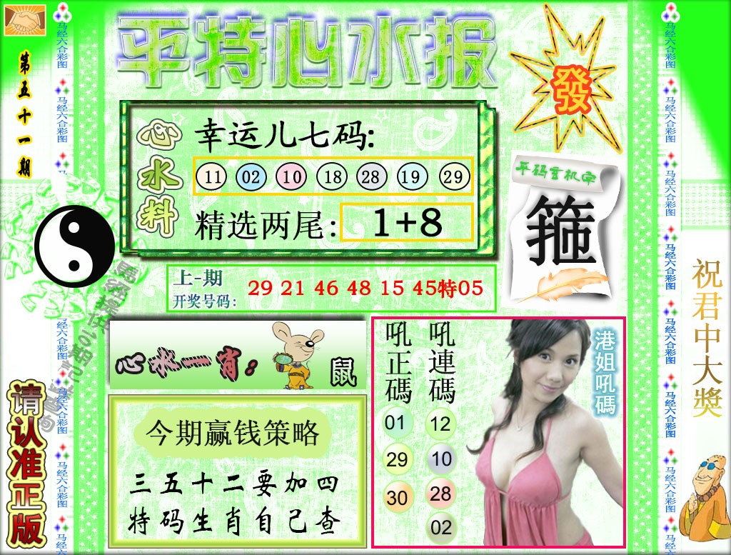 2025051期平特心水报