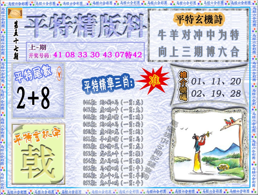 2025057期平特精版料
