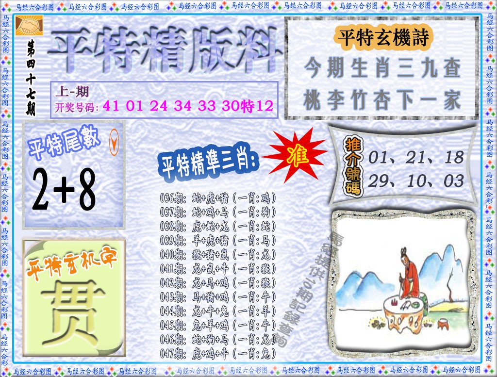 2025047期平特精版料