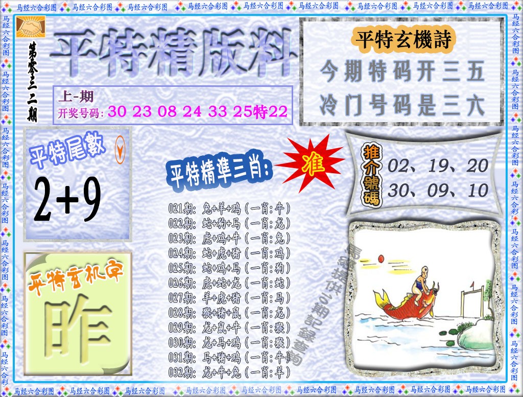 2025032期平特精版料