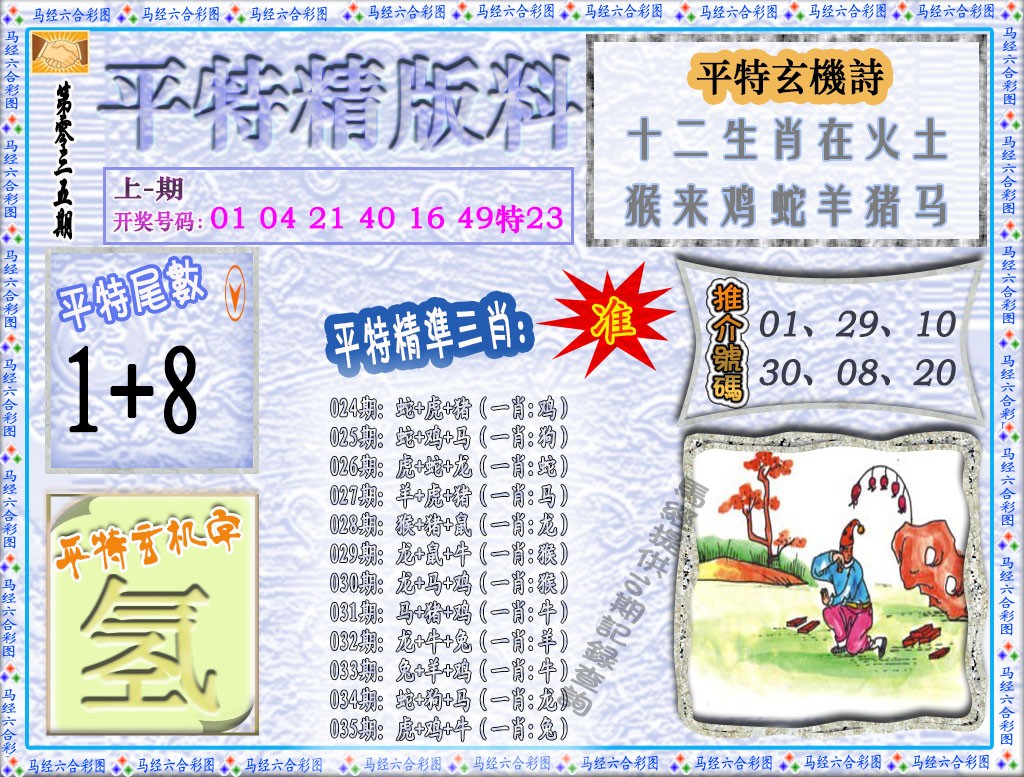 2025035期平特精版料