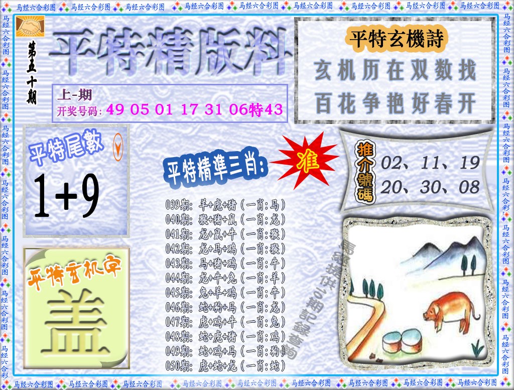 2025050期平特精版料