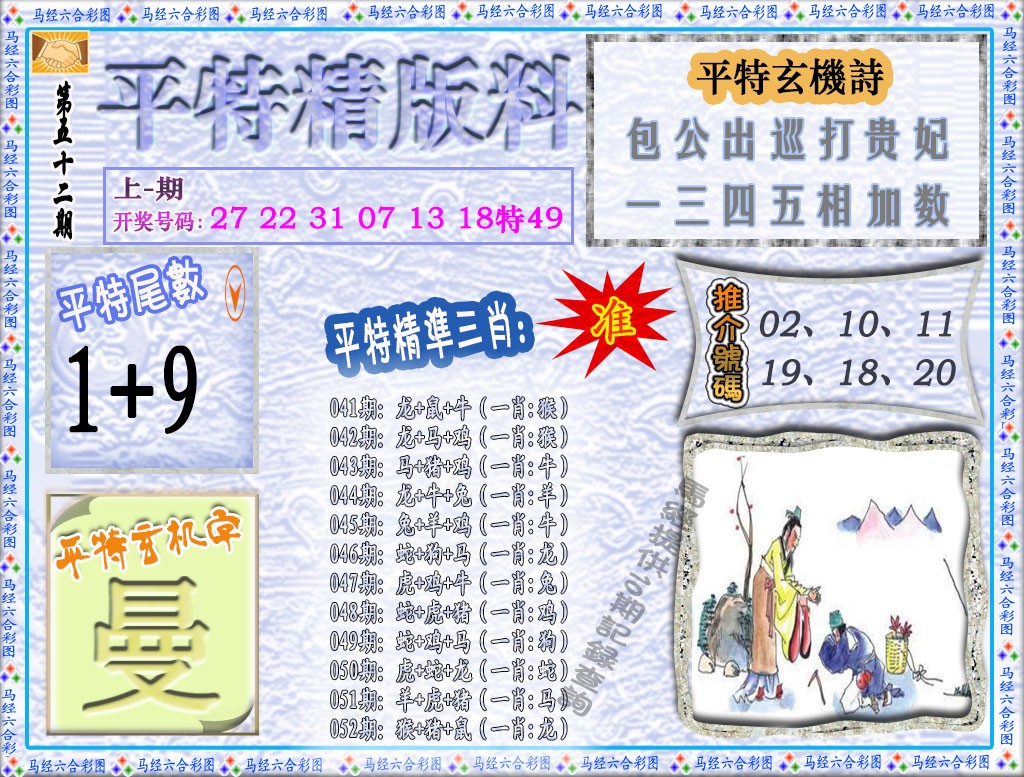 2025052期平特精版料