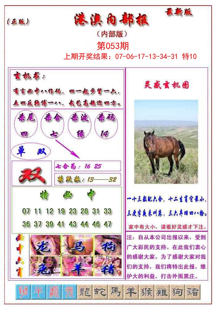 2025053期港澳报
