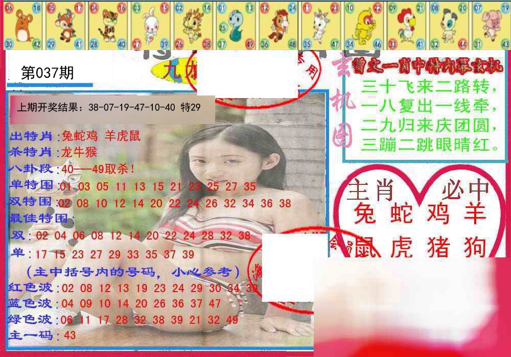 2025037期特码生肖图