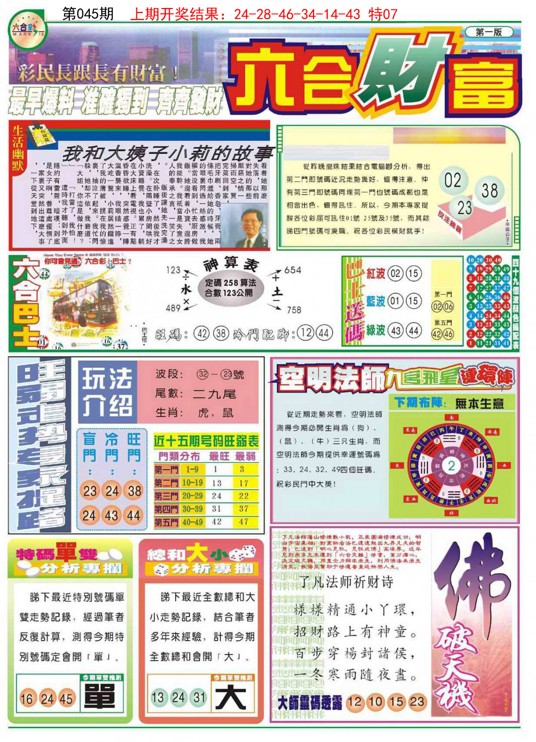 2025045期六合财富A