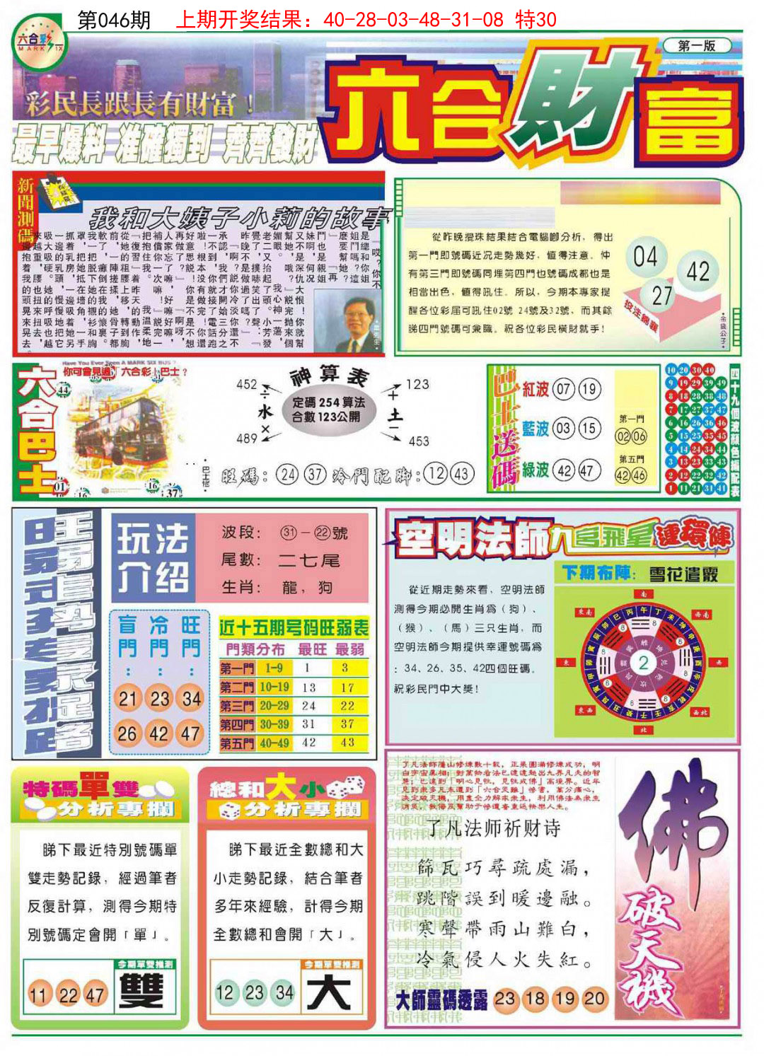 2025046期六合财富A