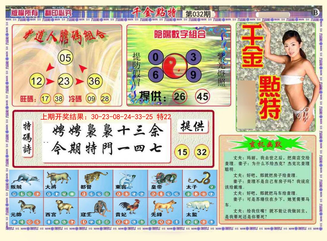 2025032期千金点特B