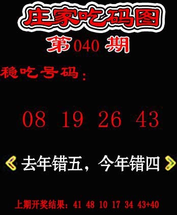 2025040期庄家吃码图