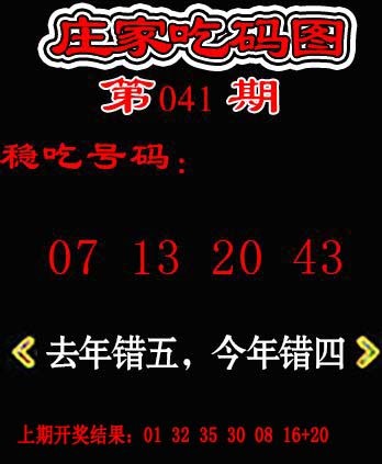 2025041期庄家吃码图