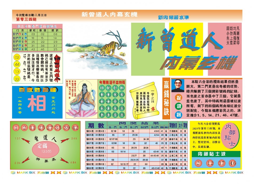 2025034期新曾道人内幕A