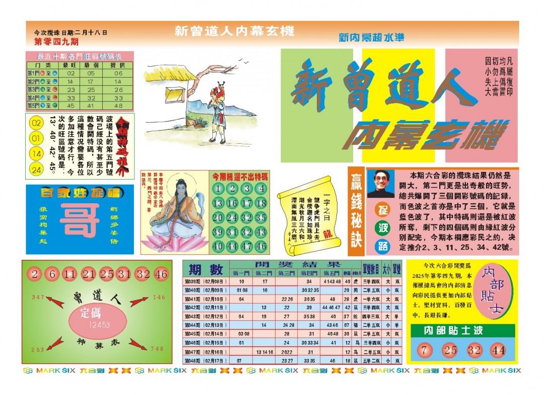 2025049期新曾道人内幕A