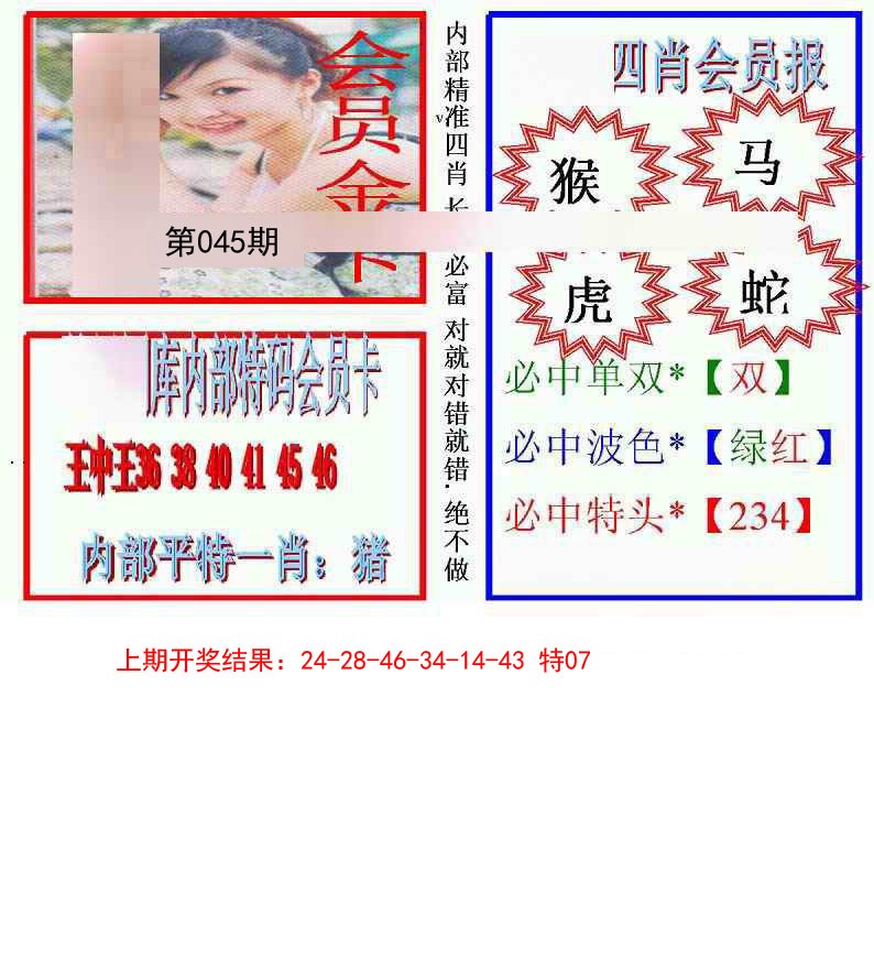 2025045期九龍四肖会员报