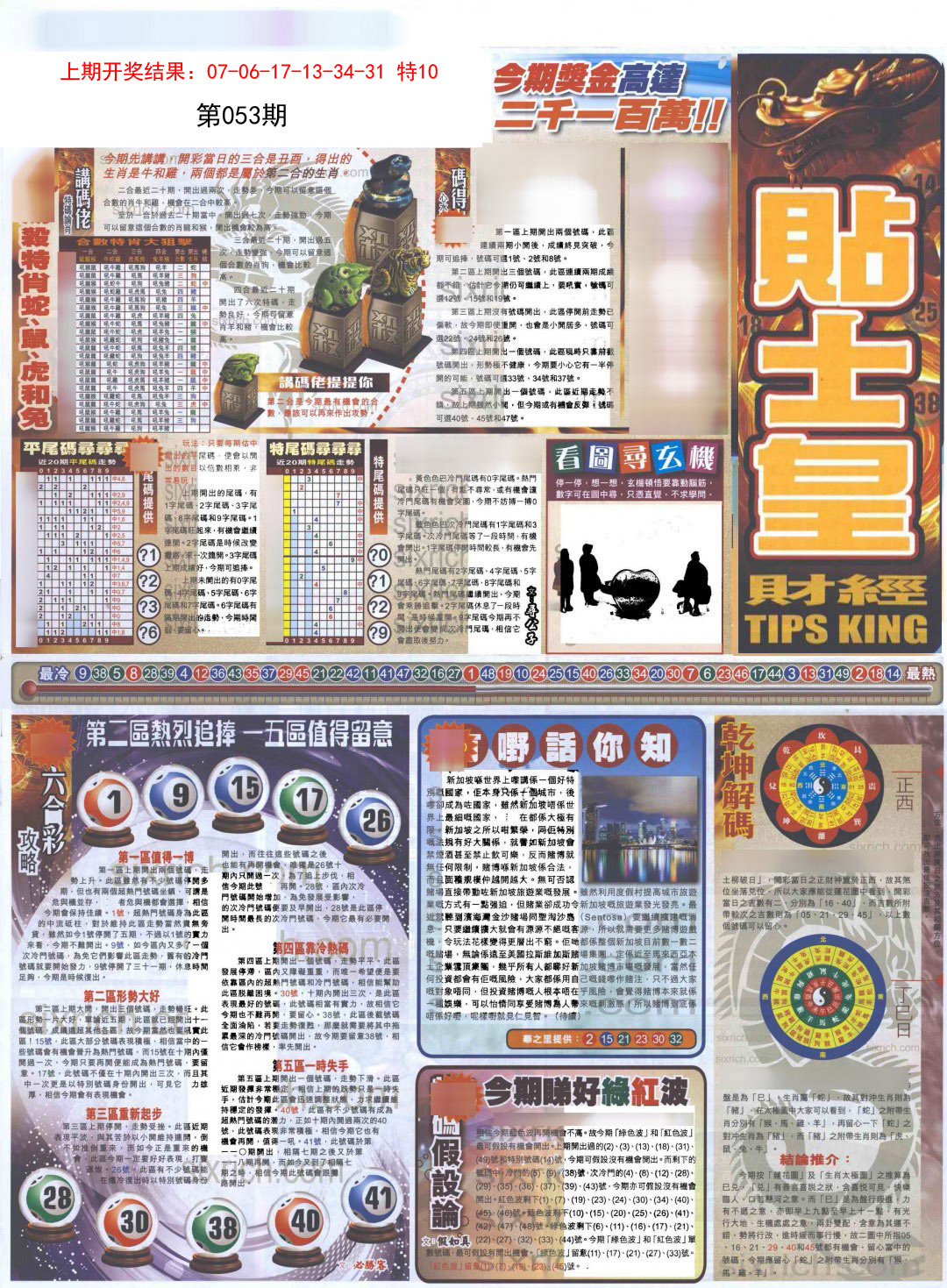 2025053期贴士皇A加大版