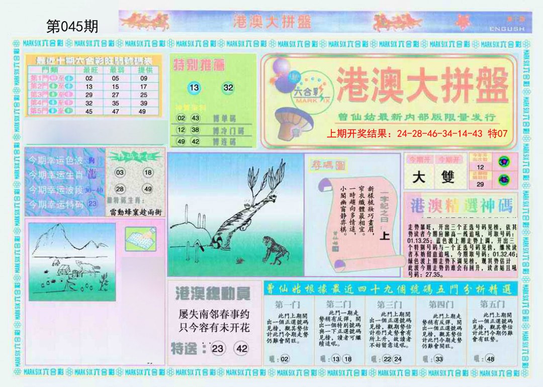 2025045期港澳大拼盘A