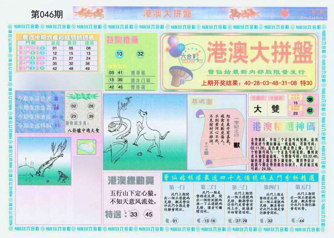 2025046期港澳大拼盘A