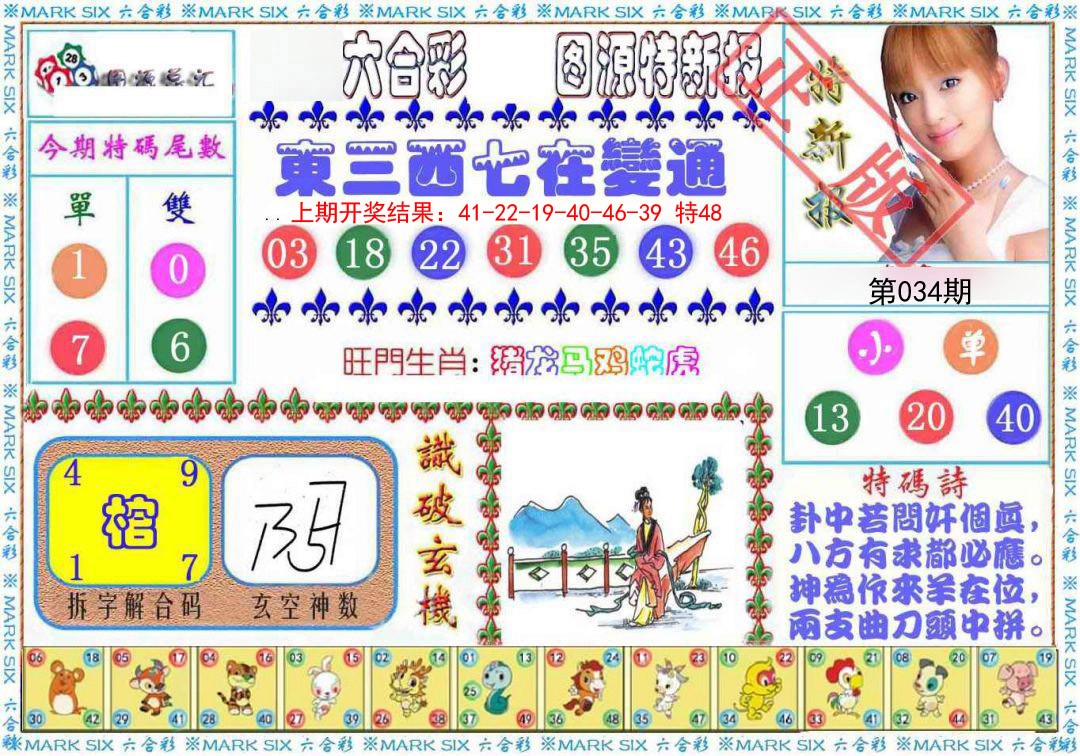 2025034期特新报