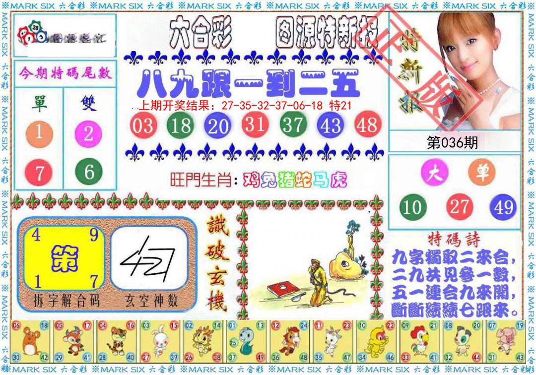 2025036期特新报