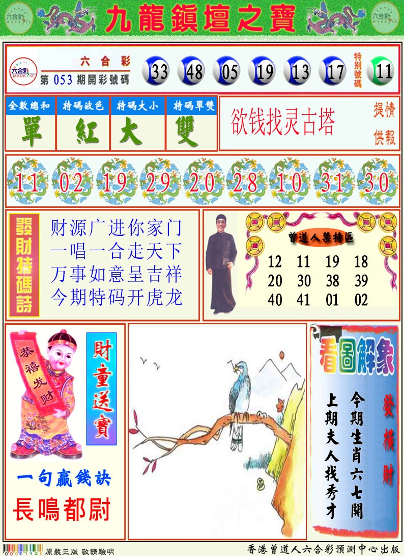 2025054期挂牌解特码A