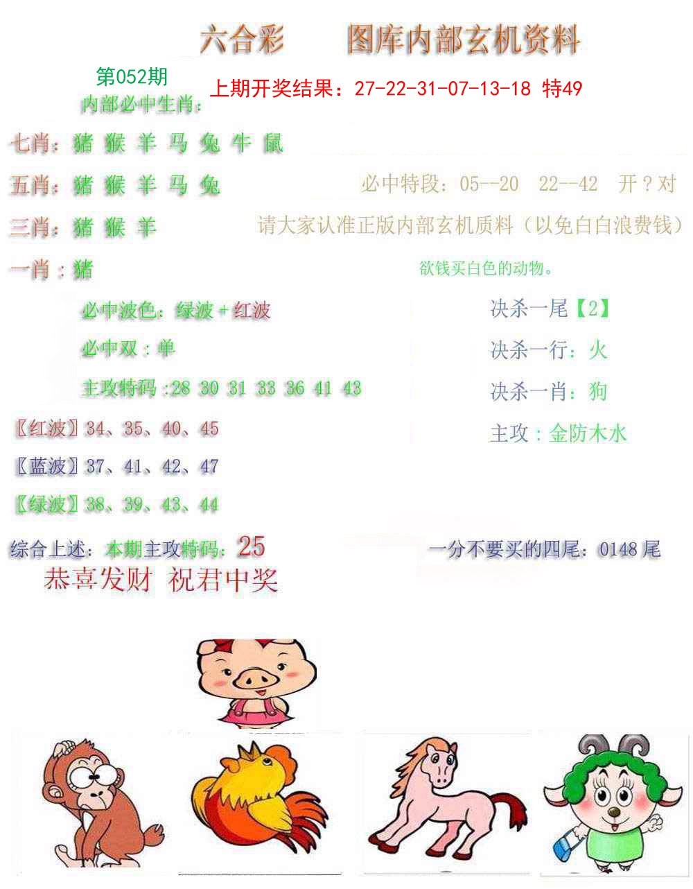 2025052期内部玄机资料