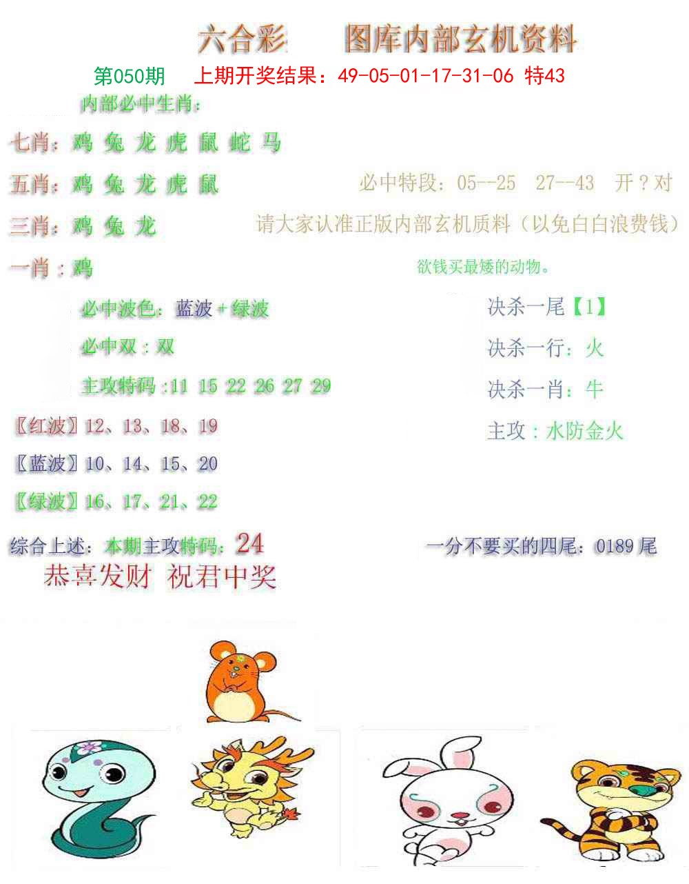 2025050期内部玄机资料