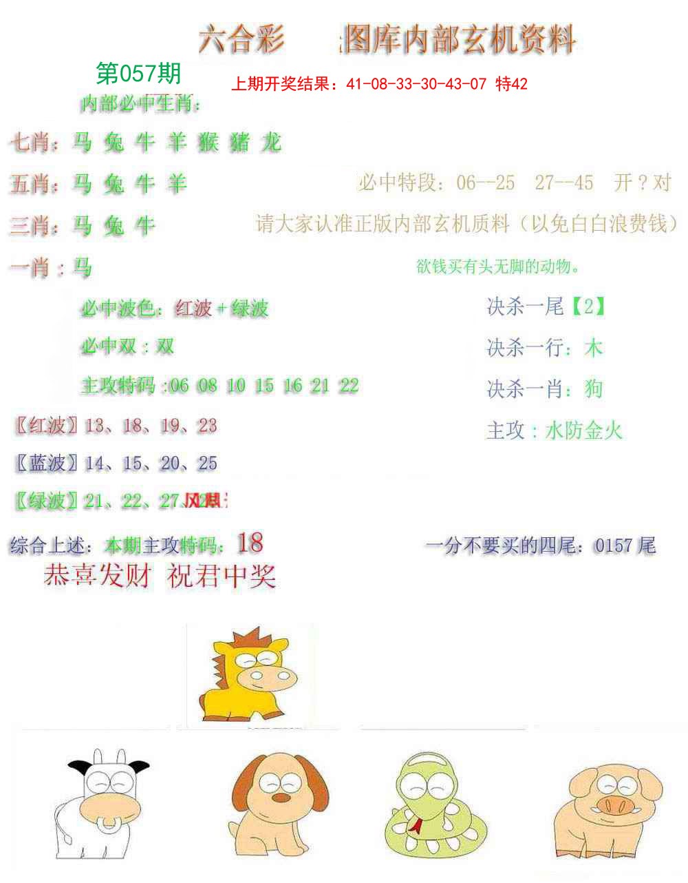 2025057期内部玄机资料